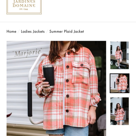 Beautiful plaid shaket collaboration by Jardaines Domain and Sammy Sylvester. - Picture 4 of 4